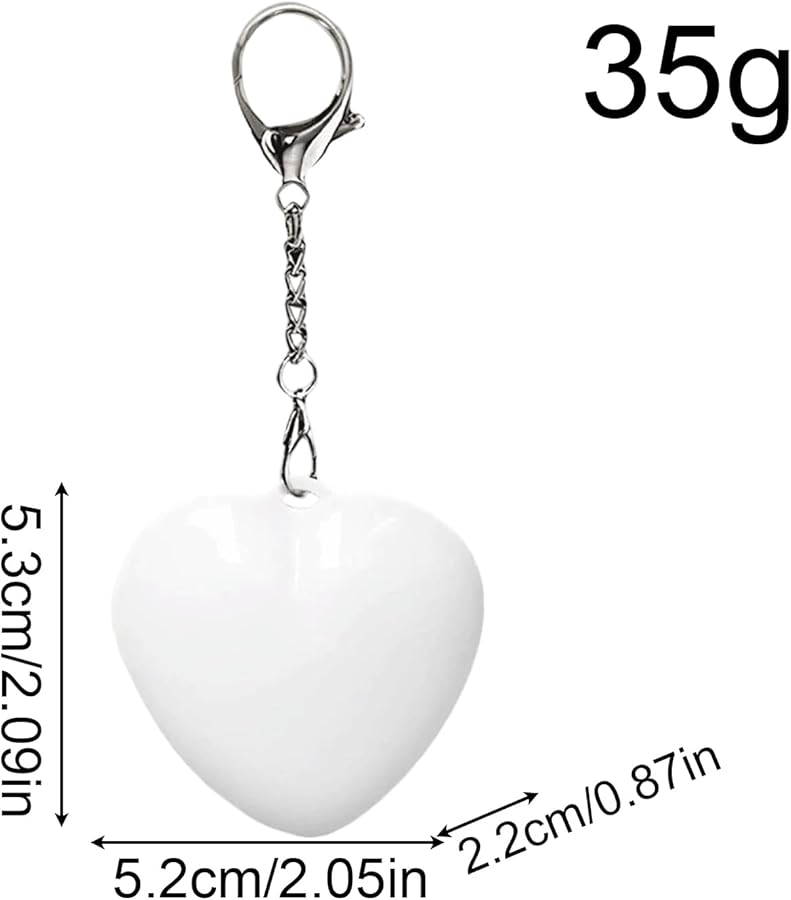 White Heart Shaped LED Purse Light Automatic Touch Sensor For Daily Commutes - Image 1