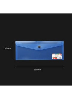 STOBOK 6Pcs Plastic Envelopes Envelopes Bulk Document Envelopes Button Folder Reusable Letter A4 Size Clear Files Folders For Office  - Image 2