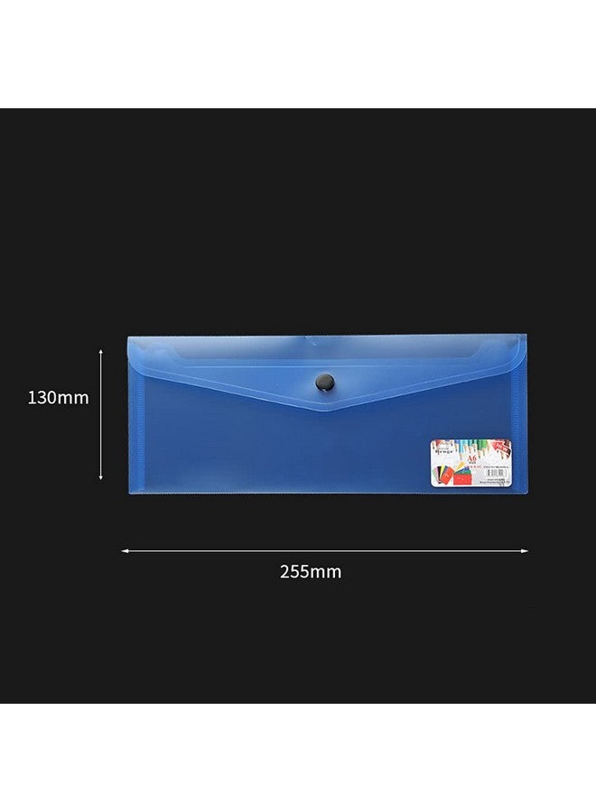STOBOK 6Pcs Plastic Envelopes Envelopes Bulk Document Envelopes Button Folder Reusable Letter A4 Size Clear Files Folders For Office - Image 2