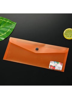 STOBOK 6Pcs Plastic Envelopes Envelopes Bulk Document Envelopes Button Folder Reusable Letter A4 Size Clear Files Folders For Office  - Image 4