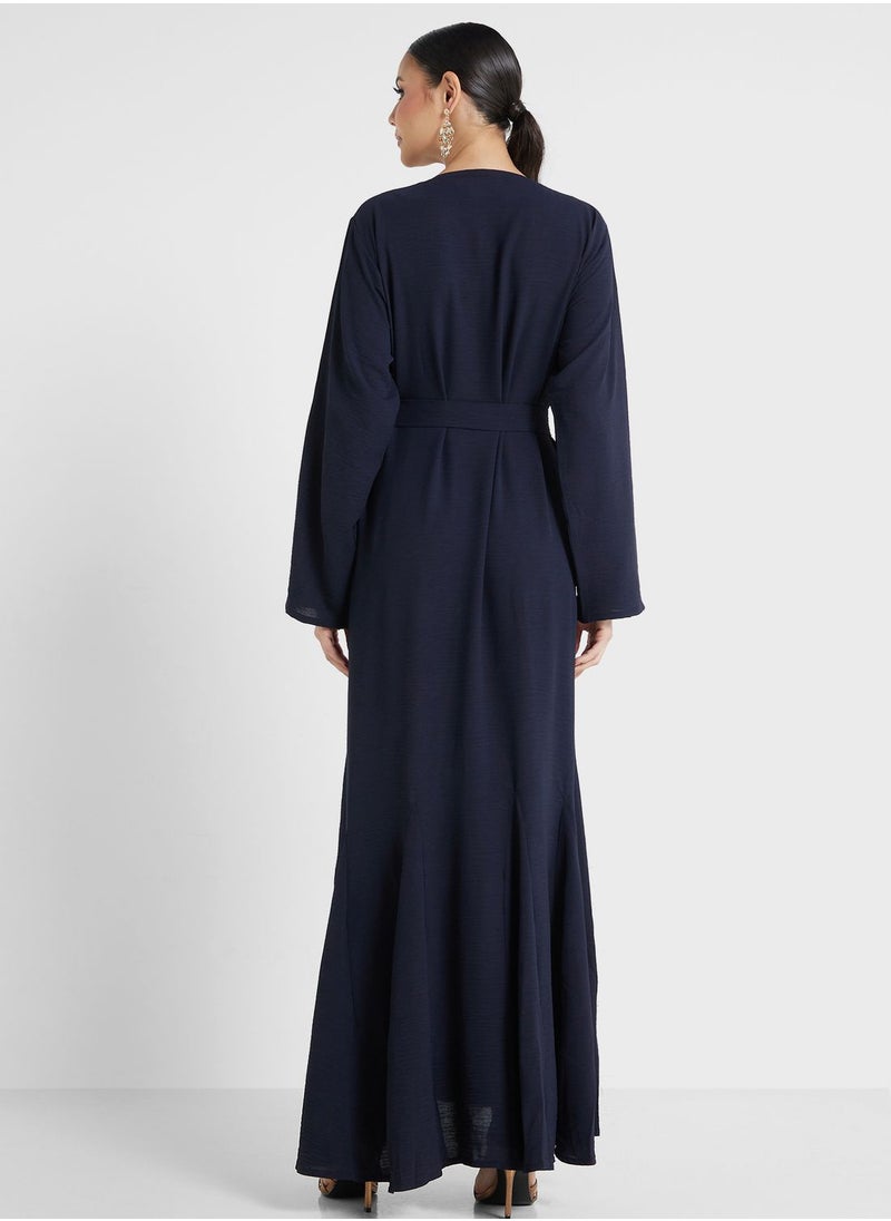 hayas closet - Embellished Belted Jalabiya - Image 1