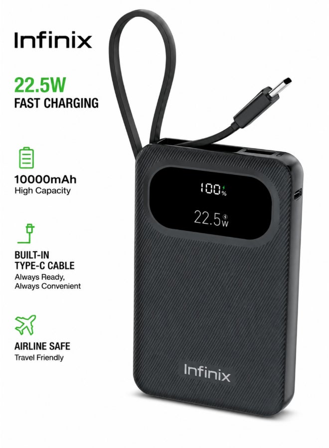 إنفينيكس 10000 مللي أمبير Infinix XPower 10 PRO - XP10Pro - بنك طاقة مع شحن سريع من نوع C - Image 1
