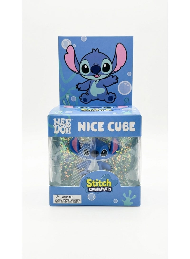 STITCH Nee Doh Stitch Nice Cube Slow-Rising Sensory Squishy Stress Relief Fidget Toy for Kids & Adults | Soft Squeeze Anxiety & Stress Relief | Fun Desk & Travel Toy - Image 2