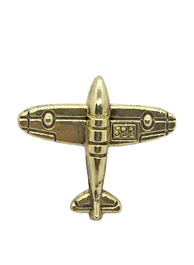 FURE Fabric & Metal Glider Badge Brooch (Antic Golden) for Men & Women - Image 2