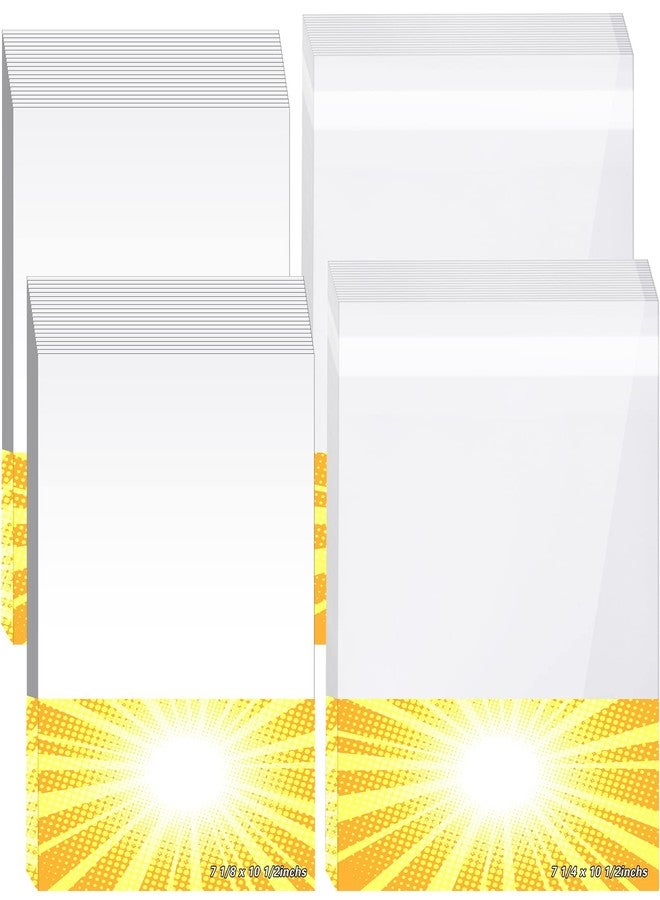 Epakh 120 Pack Comic Book Bags and Boards for Comic Book Storage,7 1/4" x 10 1/2" Reusable Clear Magazine Protector Regular Comics Protection Supplies - Image 1