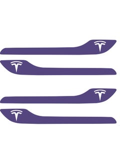 Tesla Model 3 - Specially Cut Tesla Logo Door Handle Sticker Set for Model Y (Set of 4)