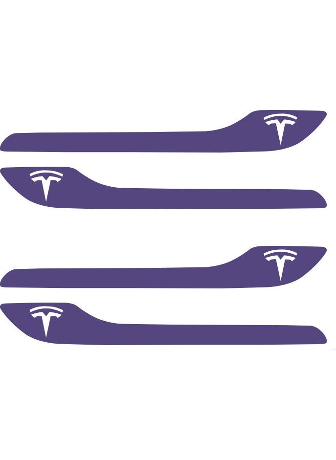 IPG - Tesla Model 3 - Specially Cut Tesla Logo Door Handle Sticker Set for Model Y (Set of 4) - Image 1