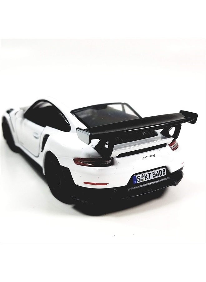 Kinsmart Kinsmart 2010 Porsche 911 GT2 RS Egghell White 1/36 Scale Diecast Metal Model Toy Sports Car  - Image 5