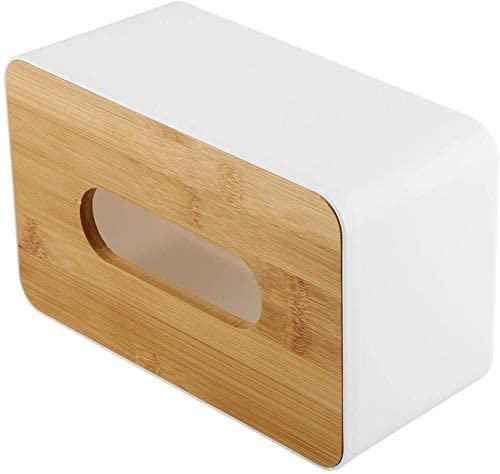 SAKAR Wooden Cover Plastic Tissue Paper Holder Box Napkin Holder Case Dining Table Tissue Holder Dispenser for Home DecorationMulti Color - Image 2