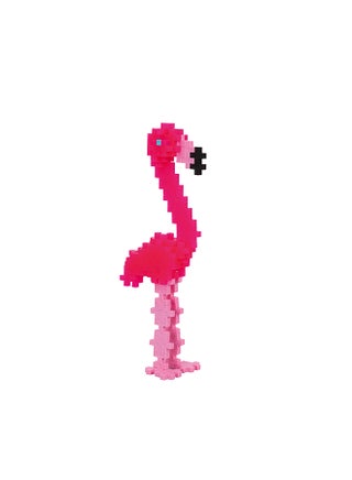 Creative Building Blocks Tube, Flamingo, Ingenious Construction Toy, 100 Pieces - view 3
