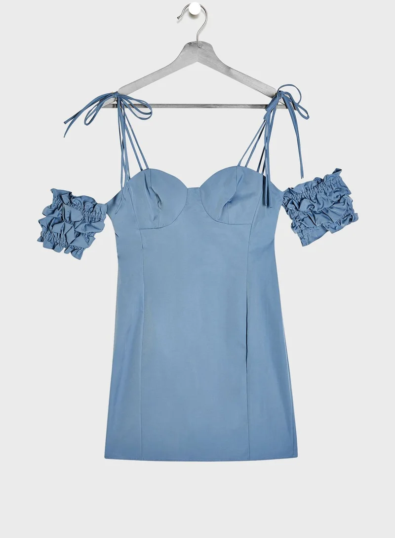 TOPSHOP Cold Shoulder Bodycon Dress