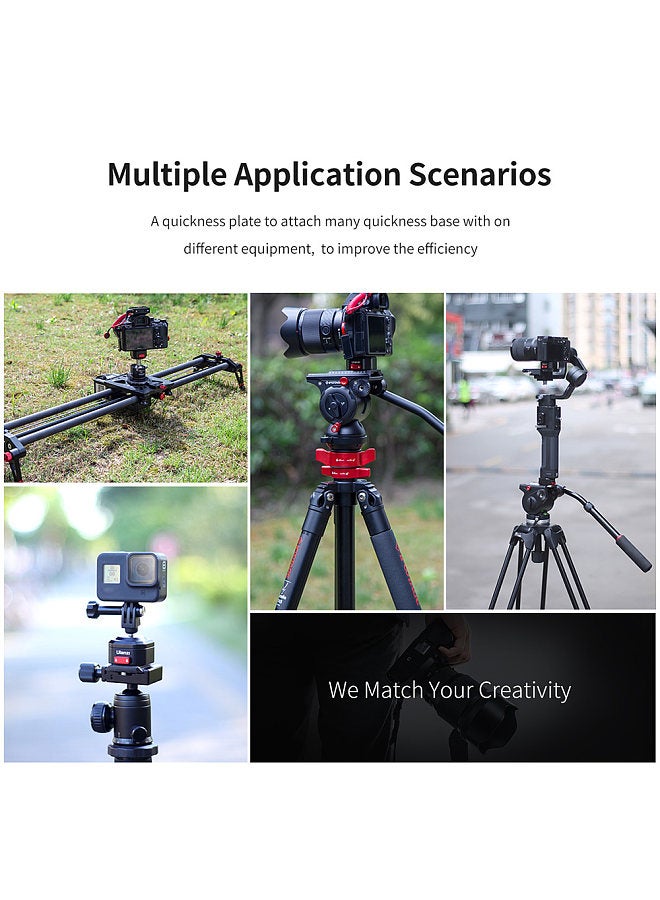 Ulanzi Claw Quick Release Plate Mini QR Plater with 1/4 Inch Screw 50kg Load Bearing for DSLR Camera - Image 4