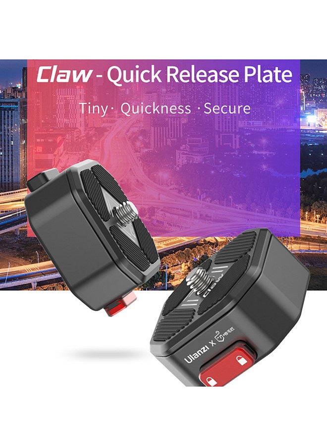 Ulanzi Claw Quick Release Plate Mini QR Plater with 1/4 Inch Screw 50kg Load Bearing for DSLR Camera - Image 5