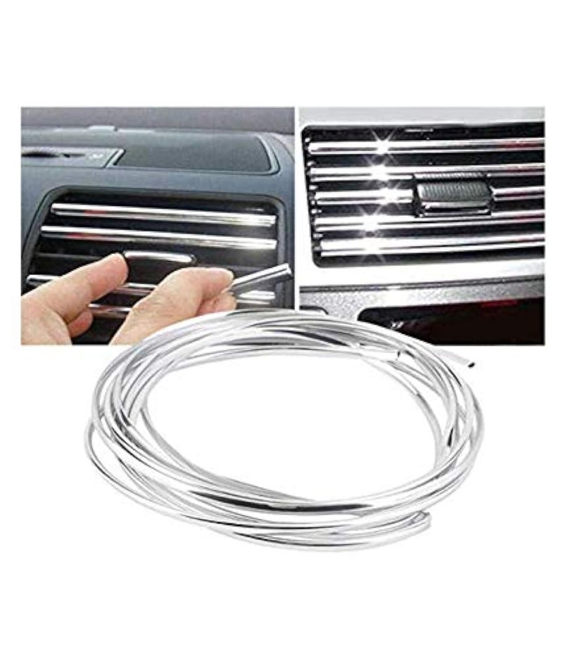 AutoBizarre 3 Meter AC Vent/Car Edges Chrome Styling Edge Guard - Image 1