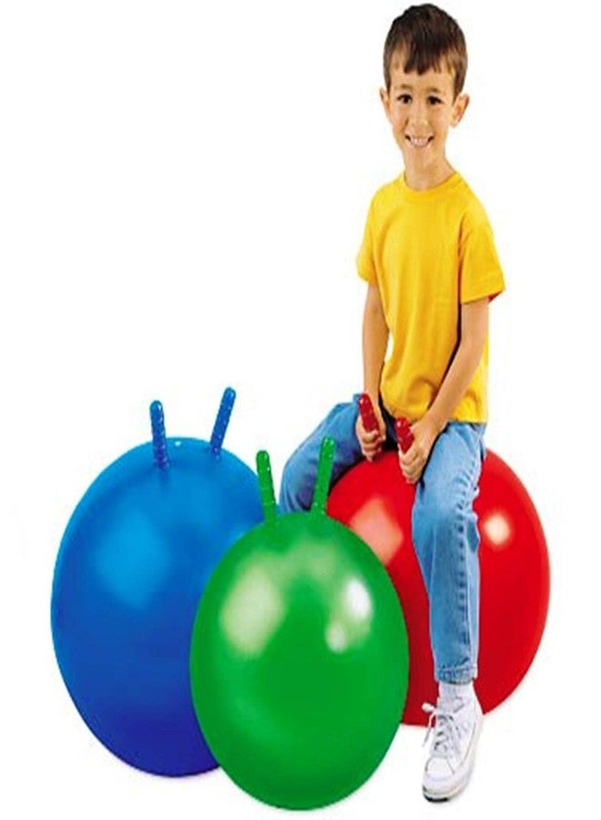 JOFIX Jumping Hopping Hippity Rubber Hop Ball for Kids Boys Girls Child Hop Ball 45 cm with Pump (Multicolour) - Image 1