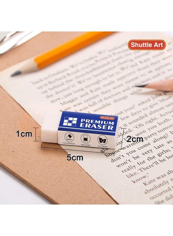 Shuttle Art Uttle Art 72 Pack Premium Erasers Bulk White Erasers Classroom Set For Kids Teachers As School And Office Supplies - Image 4