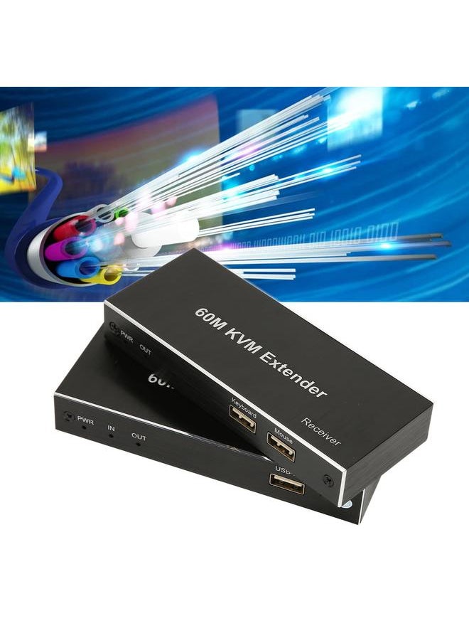 Arabest - 60m KVM Extender Multifunctional 4K 60Hz HD Multimedia Interface KVM USB Extender For TV DVD Player PC 100‑240V US Plug - Image 1