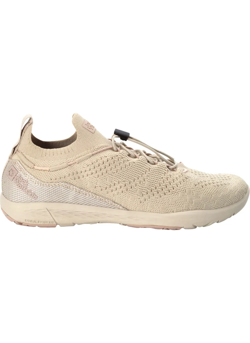 جاك ولفسكن Beige Women's Outdoor Shoes 4056591_5505 Sprit Knit Low W