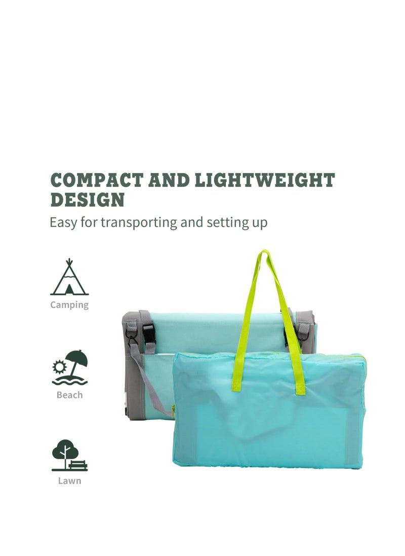 Mike Music Beach Chairs for Adults with Back Support Folding Lightweight Travel Essentials Camping Chairs Backpack Lounge Lawn Chairs for Outdoor Camping Gear and Sun Tanning  - Image 3