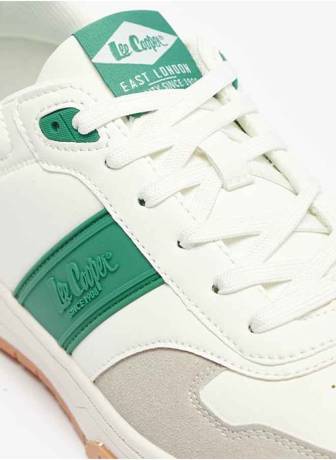 Lee Cooper Men's Panelled Sneakers with Lace-Up Closure  - Image 5