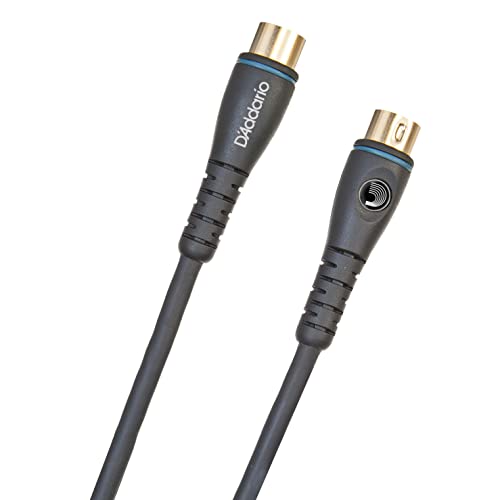 Planet Waves D'Addario Accessories Midi Cable - Shielded for Noise Reduction - Great for Phantom Power - Gold Plated Plug - 20 Feet/7.62 Meters - 1 Pack - Image 1