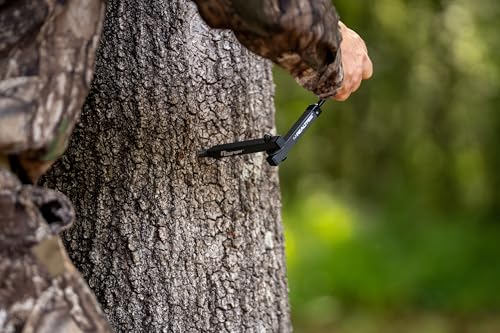 Realtree EZ Hanger – 13" 2-Arm Bow Hanger with Arrow Holders – Tree Screw Mount for Treestand Hunting – Holds Bows – Quiet, Durable & Adjustable Hook Arm - Image 3