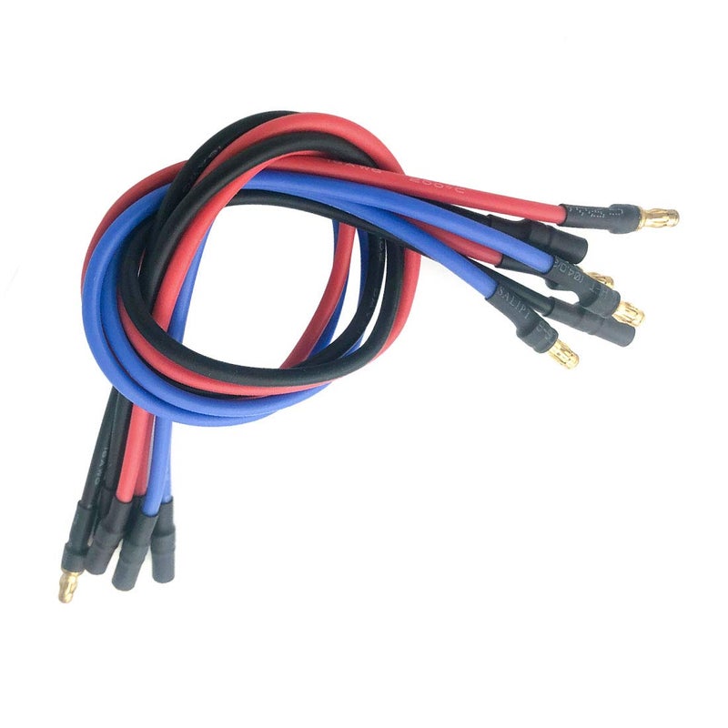 Nuofan 6pcs 3.5mm Banana Gold Bullet Connector Extension Cable RC Brushless Motor ESC Extension Cable Wire RC Carb Parts (16AWG 30CM) - Image 2