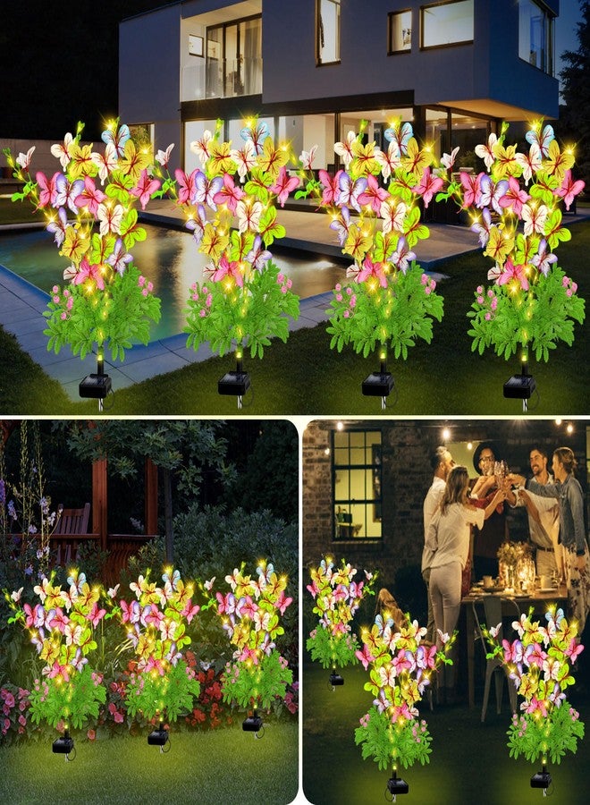 EDOF Solar Garden Lights Outdoor Waterproof Butterfly Decor, Swaying Butterfly Lights, Decorative Flowers Stakes for Garden Yard Pathway Fairy Outdoor Decor - Image 3