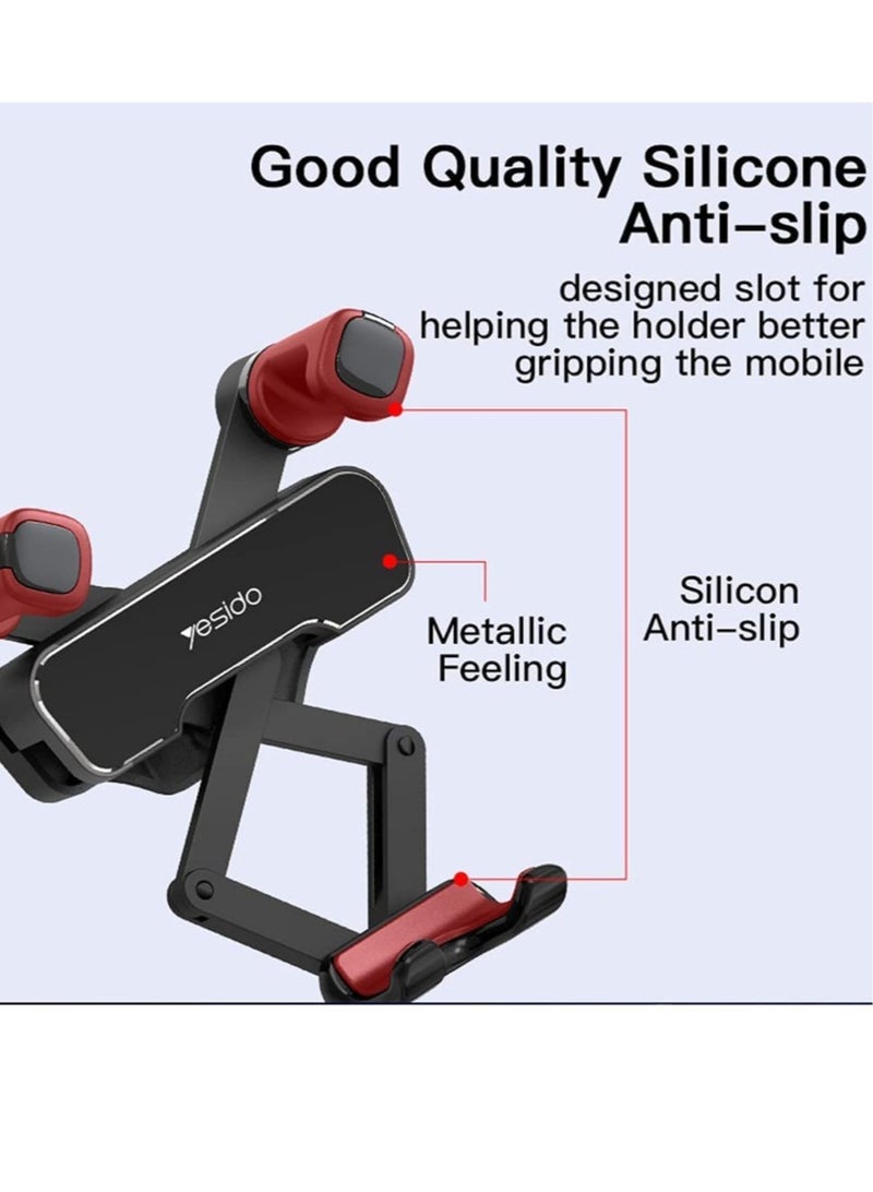 C90 Car Gravity Mount Cell Phone Holder Vertical & Horizontal Gravity for iPhone 11/11Pro/11Pro Max/Xs X XR 6S 7 Plus 8 All Samsung Mobiles - Image 5