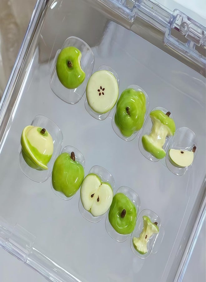 BHCCXZ 3D Fruit Slices Gel Nail Art Mold Arts Resin Apple Tail Molds for Accessories Supplies Pear Silicone Tools Nails Style - Image 3