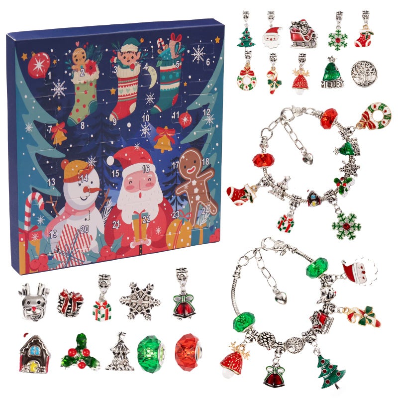 Halloween Christmas Countdown Calendar, Contains 24 Gifts, Halloween Horror Figures Toys - Image 1