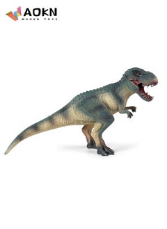 WAOKN Simulated Tyrannosaurus Rex Model Realistic Bolon Figurines Plastic Tyrannosaurus with Movable Mouth Wildlife World Safari Animals Figures for Collection Science Educational Toy  - Image 1