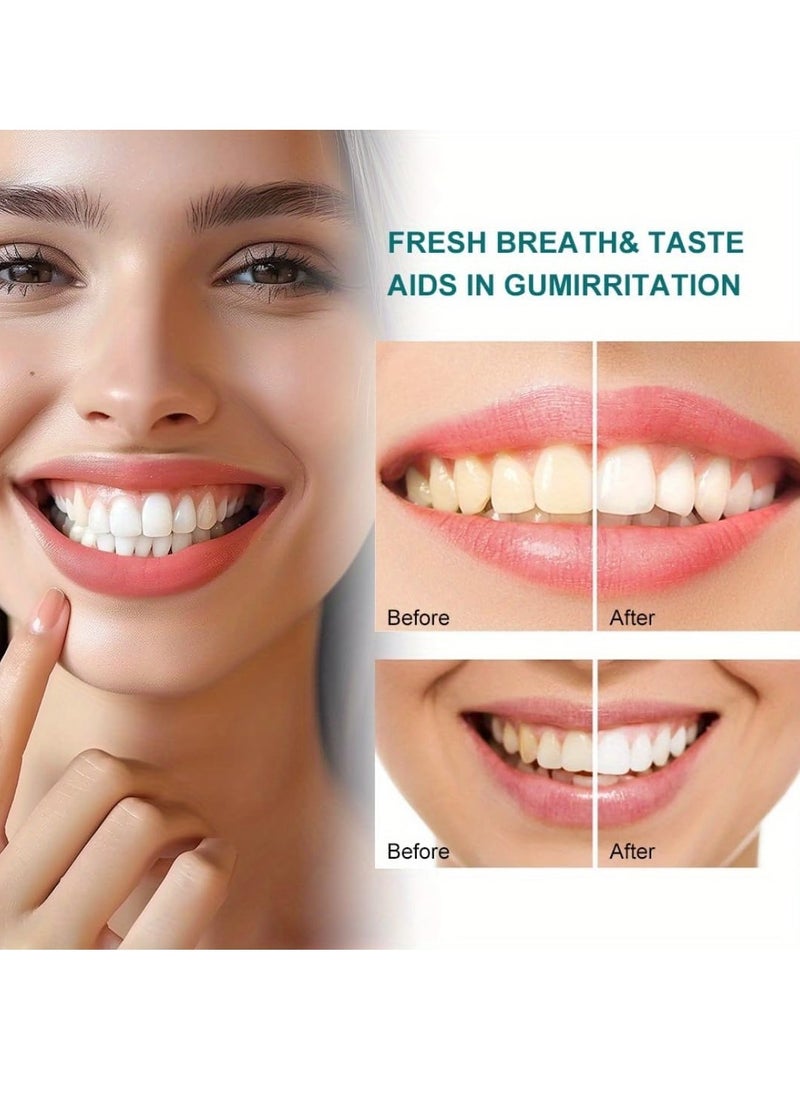 lakerain - 200ml Coconut Oil and Peppermint Oil Pulling Whitening Mouthwash Teeth Whitening Oil Pulling Mouthwash Natural Coconut Oil Pulling for Healthier Teeth and Gum Fresh Breath With 7 Natural Pulling Oil - Image 1