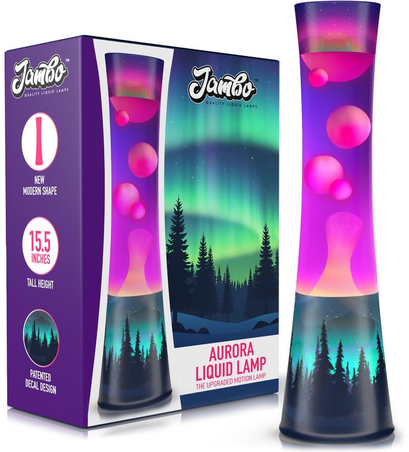 JAMBO 15.5" The Upgraded Motion Lamp, Aurora Decal Motion Light, Beautiful Home Decor, Living Room Bedroom Lamp, Relaxing Nightlight for Teens, Kids & Adults - Image 1