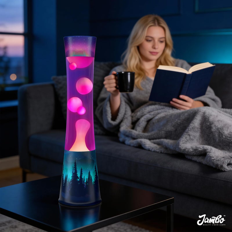 JAMBO 15.5" The Upgraded Motion Lamp, Aurora Decal Motion Light, Beautiful Home Decor, Living Room Bedroom Lamp, Relaxing Nightlight for Teens, Kids & Adults - Image 4