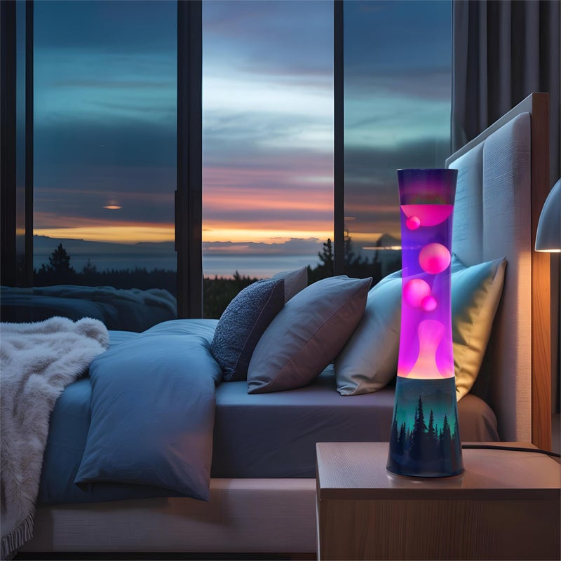 JAMBO 15.5" The Upgraded Motion Lamp, Aurora Decal Motion Light, Beautiful Home Decor, Living Room Bedroom Lamp, Relaxing Nightlight for Teens, Kids & Adults - Image 2