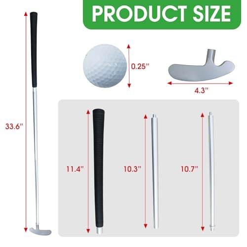Golfupp Golf Putter - Golf Putters Left or Right Handed for Beginner Youth, Mini Golf Clubs Set - 33" Two-Way putters with 2 Standard Double Layer Construction Golf Balls - Image 3