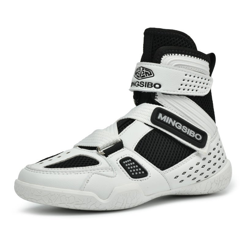 6073T Boxing Shoes Wrestling Shoes Soft Fitness Comfortable Anti-Slip Training Competition Shoes Indoor Training Shoes - Image 1