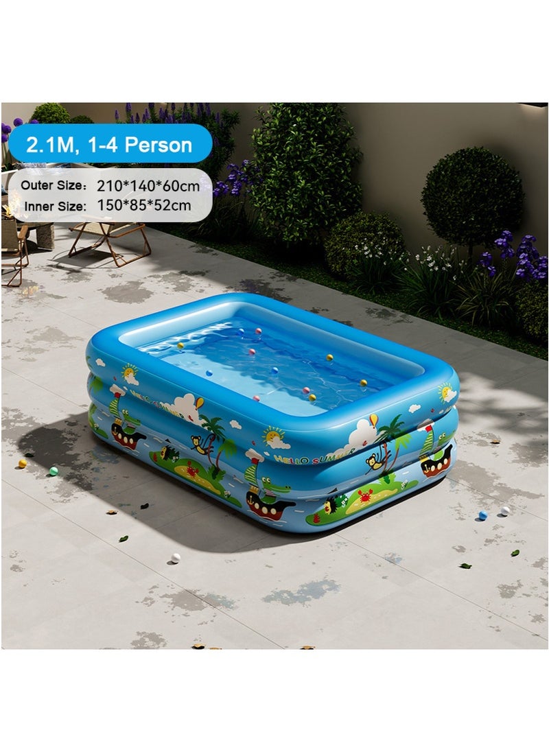 TAPIT 210x145x60CM Swimming Pool Children's Large Home Inflatable Pool Baby Outdoor Playground Pool Ocean Ball Pool  - Image 2