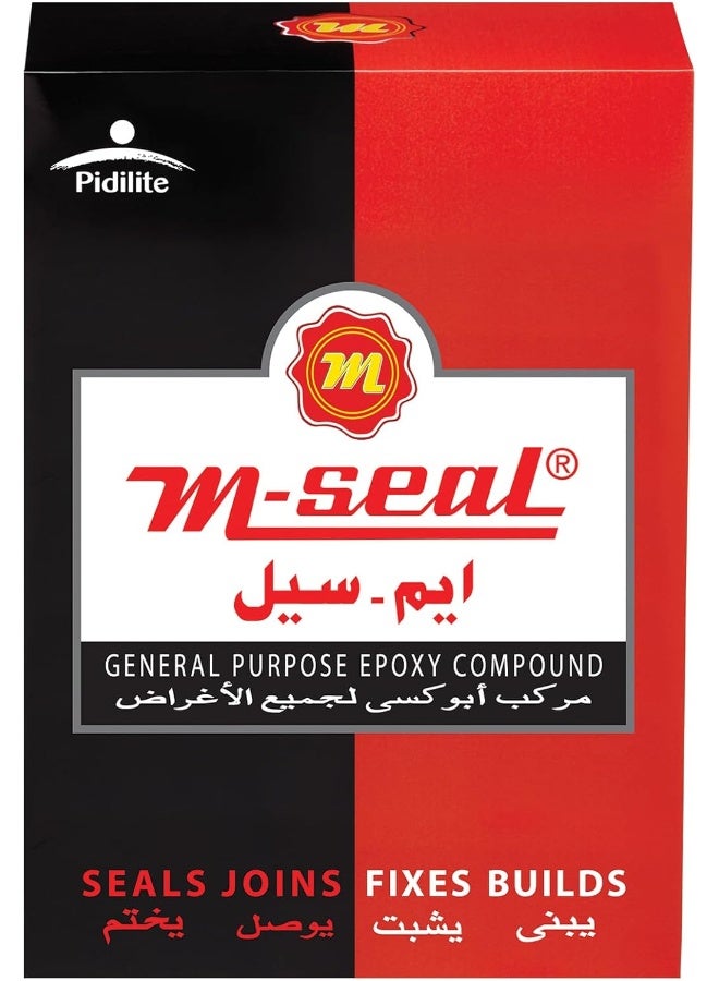 M-Seal ماسيل GP 100 جرام | معجون إبوكسي ثنائي المكون لسد تسربات الأنابيب، إصلاحات الأسطح/المكيفات، شقوق الجدران، إصلاحات أحواض الغسيل وللتشكيل والسد السريع - Image 1
