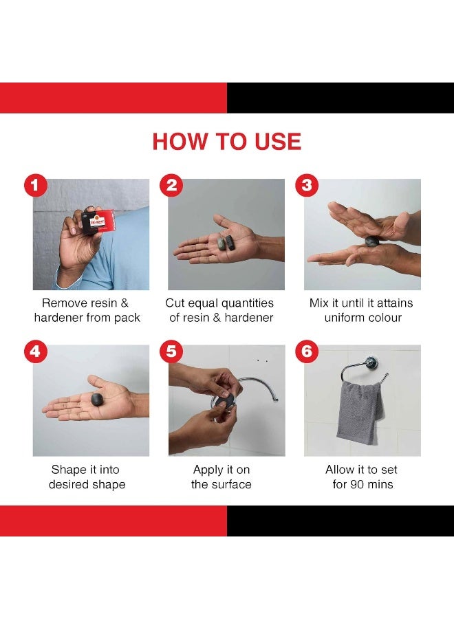 M-Seal ماسيل GP 100 جرام | معجون إبوكسي ثنائي المكون لسد تسربات الأنابيب، إصلاحات الأسطح/المكيفات، شقوق الجدران، إصلاحات أحواض الغسيل وللتشكيل والسد السريع - Image 3