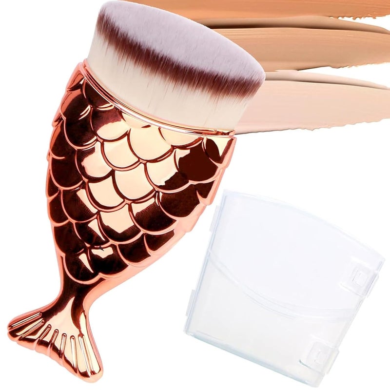 Yoseng Self Tanning  Sunscreen Brush for Kids Face  3in1 Makeup Applicator for Liquid Foundation Gentle Sunscreen Application Body Tan Tool with Travel Case