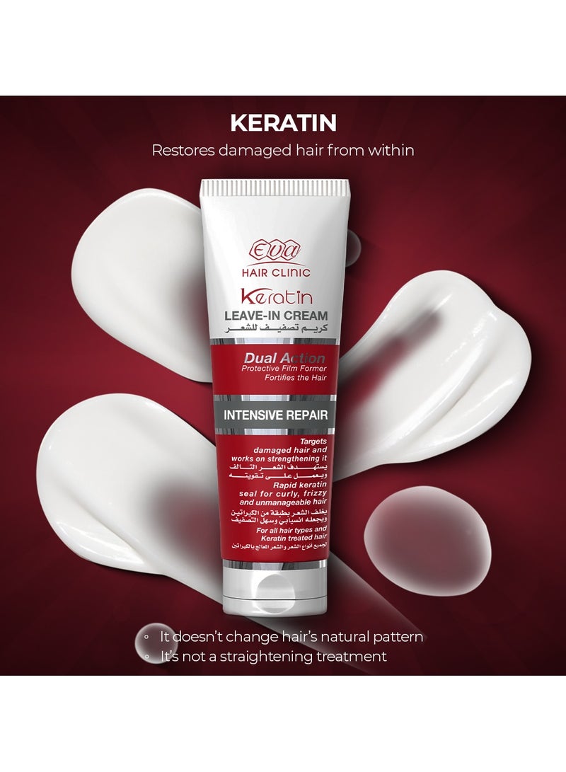 Eva كريم كيراتين ليف إن من عيادة إيفا للشعر التالف - Image 5