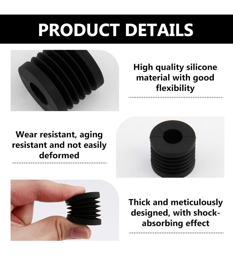 8Pcs Black High Elastic Silicone Foot Pads For Taku X1 P1 Series Stable Support - Image 3
