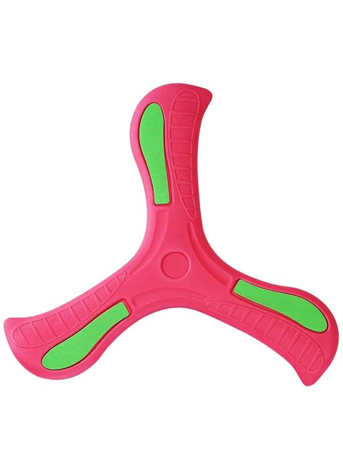 Boomerang Easy to Throw Three-leaf Cross Colorful Soft Foam Design (Red)