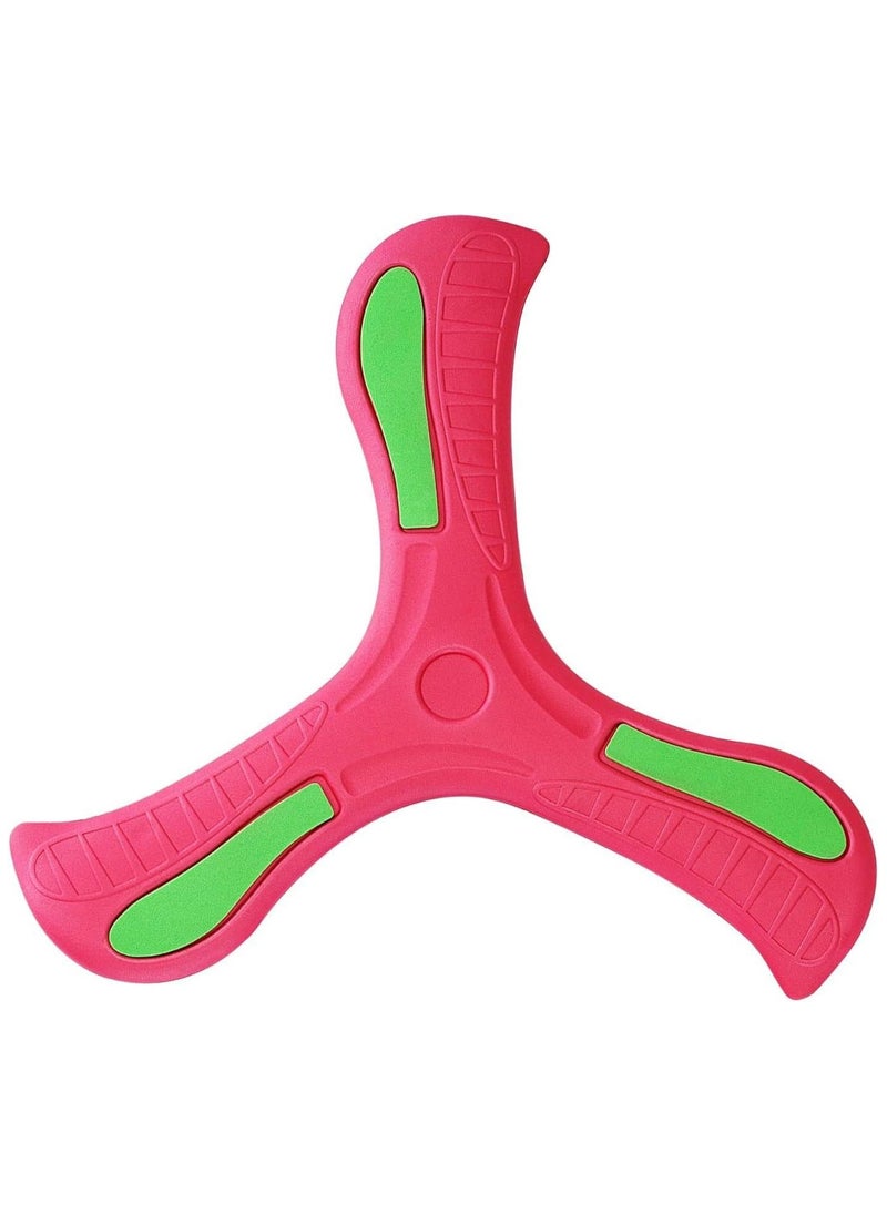Festive Gallery - Boomerang Easy to Throw Three-leaf Cross Colorful Soft Foam Design (Red) - Image 1