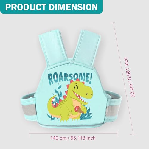 NEW COMERS® Kids Safety Belt for Two Wheeler, Portable Seat Belt for Bike/Motorcycle/Scooty/Scooter Adventures Ride Harness, Adjustable Safety Harness Strap Belt for Baby Boys Girls (2-12Years)-451 - Image 5