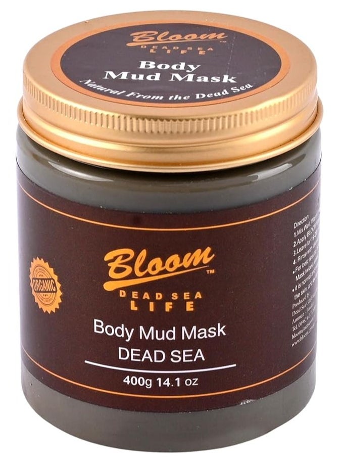 BLOOM Dead Sea Body Mud Mask Enriched with Natural Dead Sea Minerals 400g  - Image 1
