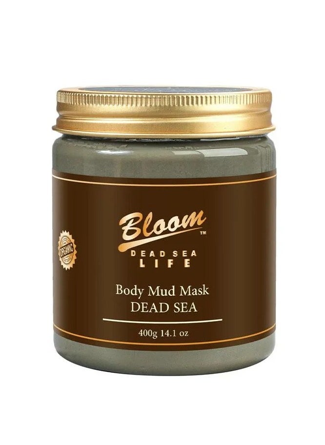 BLOOM Dead Sea Body Mud Mask Enriched with Natural Dead Sea Minerals 400g  - Image 2