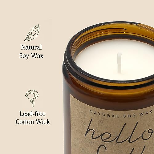 Lihome Fall Decorations for Home - Fall Candles, Gifts for Women, Natural Soy Wax Apple Cinnamon Scented Candles - Image 3